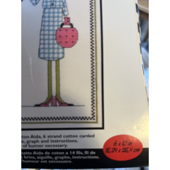 Janlynn Dolly Mamas IT'S‎ OFFICIAL I've Become My Mother Mom Cross Stitch Kit - Picture 3 of 3